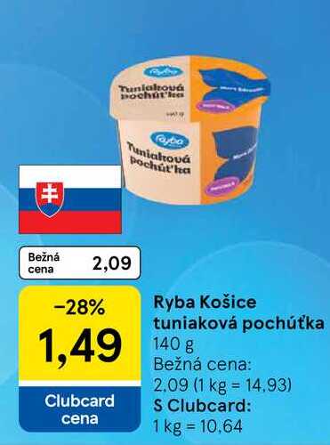 Ryba Košice tuniaková pochúťka 140 g 