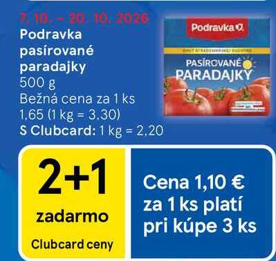 Podravka pasírované paradajky 500 g