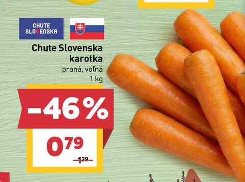 Chute Slovenska karotka praná, voľná 1 kg