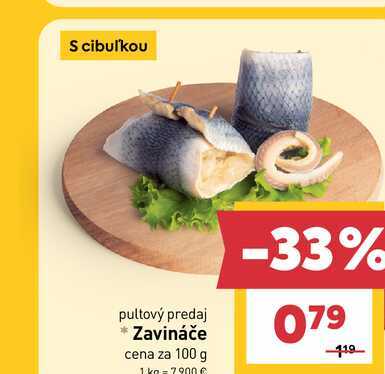 Zavináče cena za 100 g