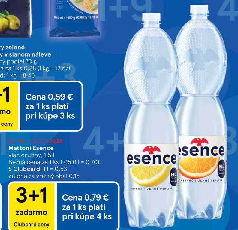 Mattoni Esence viac druhov 1,5l v akcii