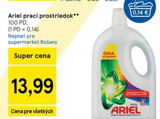 Ariel prací prostriedok 100 PD