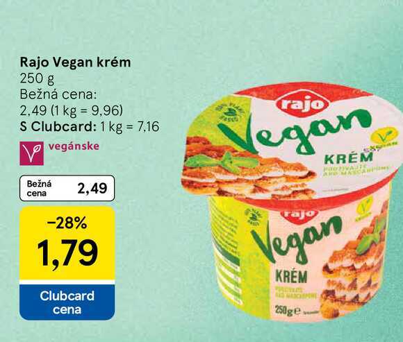 Rajo Vegan krém 250 g