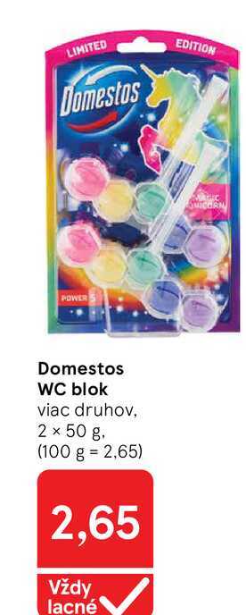 Domestos WC blok viac druhov, 2 x 50 g