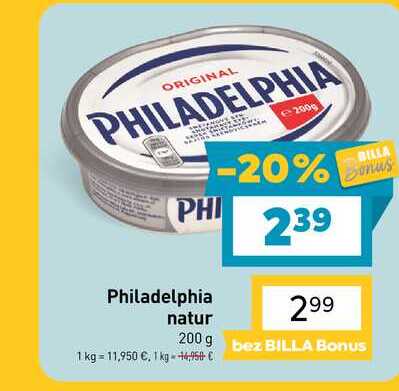 Philadelphia natur 200 g 