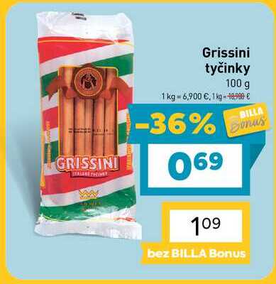 Grissini tyčinky 100 g