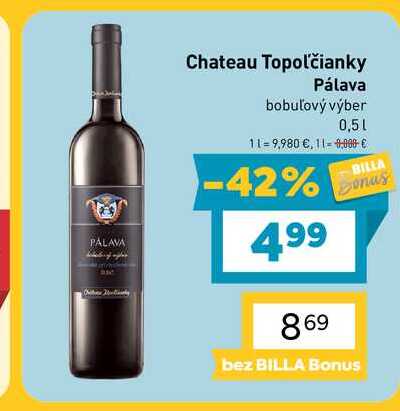Chateau Topoľčianky Pálava bobuľový výber 0,5l