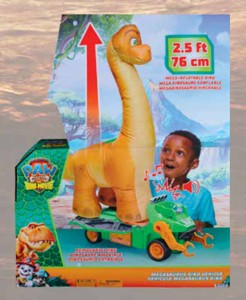Paw Patrol Dino nafukovací dinosaurus s vozidlom