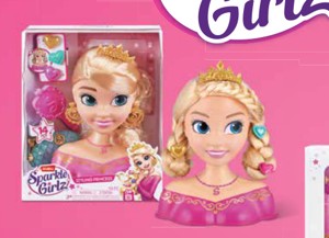 Sparkle Girlz česacia hlava princezná