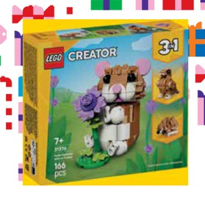 LEGO® Creator 3-in-1 31376 Roztomilý škrečok s kvetinou