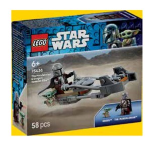 LEGO® Star Wars™ 75436 Mandalorian, Grogu a spídrová motorka
