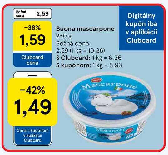 Buona mascarpone 250 g