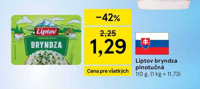 Liptov bryndza plnotučná 110 g