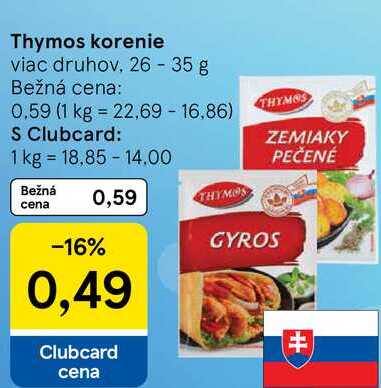 Thymos korenie viac druhov, 26 - 35 g
