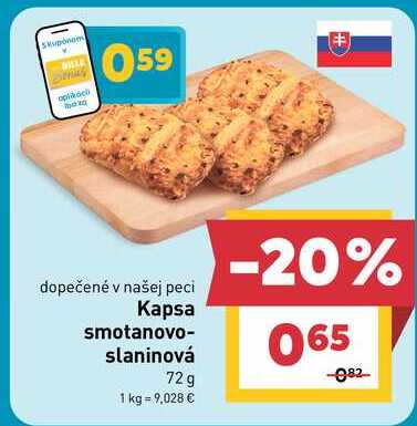 Kapsa smotanovo- slaninová 72 g