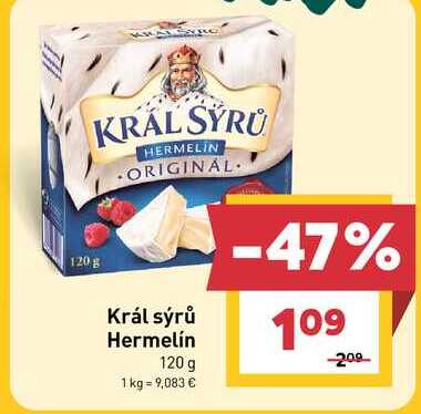 Král sýrů Hermelín 120 g