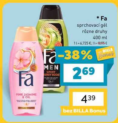 Fa sprchovací gél rôzne druhy 400 ml